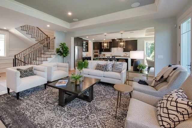 Sausalito modern living room interior painting